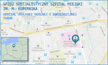ODDZIAŁ UROLOGII OGÓLNEJ I ONKOLOGICZNEJ - SPZOZ SPECJALISTYCZNY SZPITAL MIEJSKI IM. M. KOPERNIKA - BATOREGO 17/19,  TORUŃ