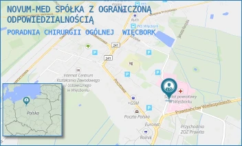 PORADNIA CHIRURGII OGÓLNEJ - NOVUM-MED SPÓŁKA Z OGRANICZONĄ ODPOWIEDZIALNOŚCIĄ - MICKIEWICZA 26,  WIĘCBORK