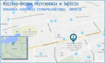 PORADNIA CHIRURGII STOMATOLOGICZNEJ - MIEJSKO-GMINNA PRZYCHODNIA W ŚWIECIU - WOJSKA POLSKIEGO 80,  ŚWIECIE