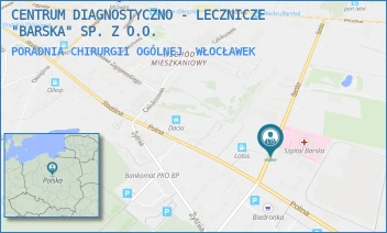 PORADNIA CHIRURGII OGÓLNEJ - CENTRUM DIAGNOSTYCZNO - LECZNICZE "BARSKA" SP. Z O.O. - BARSKA 13,  WŁOCŁAWEK