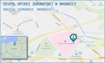 ODDZIAŁ CHIRURGII - ZESPÓŁ OPIEKI ZDROWOTNEJ W BRODNICY - WIEJSKA 9,  BRODNICA