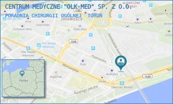 PORADNIA CHIRURGII OGÓLNEJ - CENTRUM MEDYCZNE "OLK-MED" SP. Z O.O. - PLAC 18 STYCZNIA 4,  TORUŃ