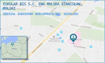 ODDZIAŁ ZABIEGOWY WIELOPROFILOWY - ESKULAP BIS S.C. EWA MOLSKA STANISŁAW MOLSKI - KOPERKOWA 2,  OSIELSKO