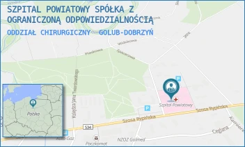ODDZIAŁ CHIRURGICZNY - SZPITAL POWIATOWY SPÓŁKA Z OGRANICZONĄ ODPOWIEDZIALNOŚCIĄ - DR J.G. KOPPA 1E,  GOLUB-DOBRZYŃ