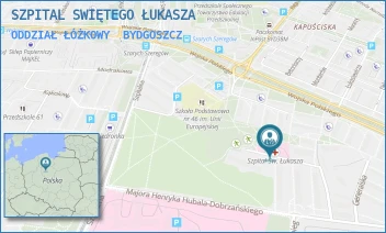 ODDZIAŁ ŁÓŻKOWY - SZPITAL SWIĘTEGO ŁUKASZA - BYDG. BATAL. OBRONY NARODOWEJ 10A,  BYDGOSZCZ