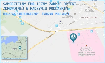 ODDZIAŁ CHIRURGICZNY - SAMODZIELNY PUBLICZNY ZAKŁAD OPIEKI ZDROWOTNEJ W RADZYNIU PODLASKIM - WISZNICKA 111,  RADZYŃ PODLASKI