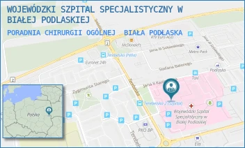 PORADNIA CHIRURGII OGÓLNEJ - WOJEWÓDZKI SZPITAL SPECJALISTYCZNY W BIAŁEJ PODLASKIEJ - TEREBELSKA 57-65,  BIAŁA PODLASKA