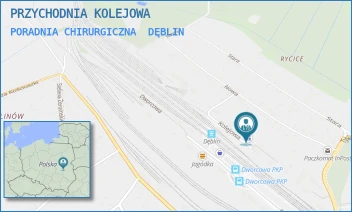 PORADNIA CHIRURGICZNA - PRZYCHODNIA KOLEJOWA - KOLEJOWA 20,  DĘBLIN