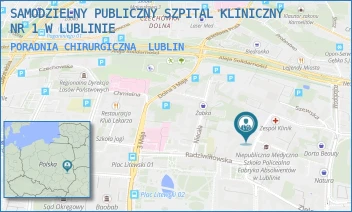 PORADNIA CHIRURGICZNA - UNIWERSYTECKI SZPITAL KLINICZNY NR 1 W LUBLINIE - STASZICA 14A,  LUBLIN