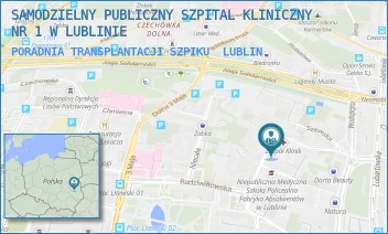 PORADNIA TRANSPLANTACJI SZPIKU - UNIWERSYTECKI SZPITAL KLINICZNY NR 1 W LUBLINIE - STASZICA 11,  LUBLIN