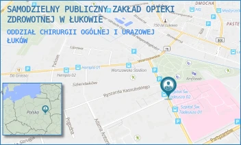 ODDZIAŁ CHIRURGII OGÓLNEJ I URAZOWEJ - SAMODZIELNY PUBLICZNY ZAKŁAD OPIEKI ZDROWOTNEJ W ŁUKOWIE - DR ANDRZEJA ROGALIŃSKIEGO 3,  ŁUKÓW