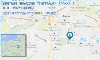 SPECJALISTYKA-CHIRURGIA - CENTRUM MEDYCZNE "INTERNUS" SPÓŁKA Z O.O. PRZYCHODNIE - GEN.FIELDORFA ,,NILA" 10,  PUŁAWY