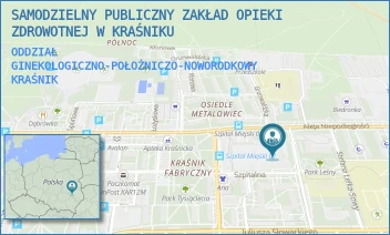 ODDZIAŁ GINEKOLOGICZNO-POŁOŻNICZO-NOWORODKOWY - SAMODZIELNY PUBLICZNY ZAKŁAD OPIEKI ZDROWOTNEJ W KRAŚNIKU - NIEPODLEGŁOŚCI 25,  KRAŚNIK