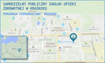 PORADNIA CHIRURGICZNA - SAMODZIELNY PUBLICZNY ZAKŁAD OPIEKI ZDROWOTNEJ W KRAŚNIKU - NIEPODLEGŁOŚCI 25,  KRAŚNIK