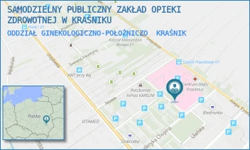 ODDZIAŁ GINEKOLOGICZNO-POŁOŻNICZO - SAMODZIELNY PUBLICZNY ZAKŁAD OPIEKI ZDROWOTNEJ W KRAŚNIKU - CHOPINA 13,  KRAŚNIK