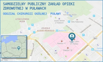 ODDZIAŁ CHIRURGII OGÓLNEJ - SAMODZIELNY PUBLICZNY ZAKŁAD OPIEKI ZDROWOTNEJ W PUŁAWACH - BEMA 1,  PUŁAWY
