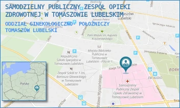 ODDZIAŁ GINEKOLOGICZNO- POŁOŻNICZY - SAMODZIELNY PUBLICZNY ZESPÓŁ OPIEKI ZDROWOTNEJ W TOMASZOWIE LUBELSKIM - ALEJE GRUNWALDZKIE 1,  TOMASZÓW LUBELSKI