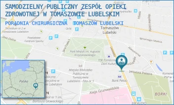 PORADNIA CHIRURGICZNA - SAMODZIELNY PUBLICZNY ZESPÓŁ OPIEKI ZDROWOTNEJ W TOMASZOWIE LUBELSKIM - PETERA 1,  TOMASZÓW LUBELSKI