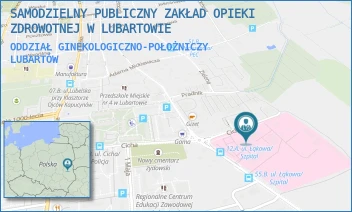ODDZIAŁ GINEKOLOGICZNO-POŁOŻNICZY - SAMODZIELNY PUBLICZNY ZAKŁAD OPIEKI ZDROWOTNEJ W LUBARTOWIE - CICHA 14,  LUBARTÓW