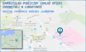 ODDZIAŁ CHIRURGII OGÓLNEJ - SAMODZIELNY PUBLICZNY ZAKŁAD OPIEKI ZDROWOTNEJ W LUBARTOWIE - CICHA 14,  LUBARTÓW