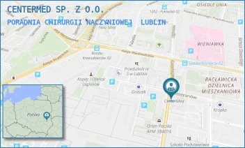 PORADNIA CHIRURGII NACZYNIOWEJ - CENTERMED SP. Z O.O. - WETERANÓW 46,  LUBLIN