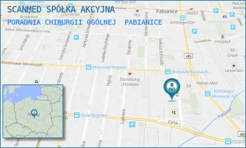 PORADNIA CHIRURGII OGÓLNEJ - SCANMED SPÓŁKA AKCYJNA - UL. MARIAŃSKA 5A,  PABIANICE
