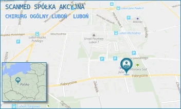 CHIRURG OGÓLNY LUBOŃ - SCANMED SPÓŁKA AKCYJNA - ŻEROMSKIEGO 1,  LUBOŃ