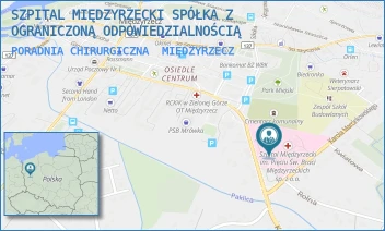 PORADNIA CHIRURGICZNA - SZPITAL MIĘDZYRZECKI SPÓŁKA Z OGRANICZONĄ ODPOWIEDZIALNOŚCIĄ - UL. KONSTYTUCJI 3 MAJA 35,  MIĘDZYRZECZ