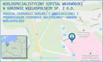 ODDZIAŁ CHIRURGII OGÓLNEJ I ONKOLOGICZNEJ Z PODODDZIAŁEM CHIRURGII NACZYNIOWEJ - WIELOSPECJALISTYCZNY SZPITAL WOJEWÓDZKI W GORZOWIE WIELKOPOLSKIM SP. Z O.O. - UL. JANA DEKERTA 1,  GORZÓW WIELKOPOLSKI