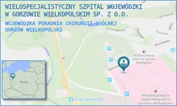 WOJEWÓDZKA PORADNIA CHIRURGII OGÓLNEJ - WIELOSPECJALISTYCZNY SZPITAL WOJEWÓDZKI W GORZOWIE WIELKOPOLSKIM SP. Z O.O. - UL. JANA DEKERTA 1,  GORZÓW WIELKOPOLSKI