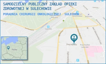 PORADNIA CHIRURGII ONKOLOGICZNEJ - SZPITAL IM. RYSZARDA RZEPKI W SULECHOWIE SPÓŁKA Z OGRANICZONĄ ODPOWIEDZIALNOŚCIĄ - AL. NIEPODLEGŁOŚCI 32,  SULECHÓW