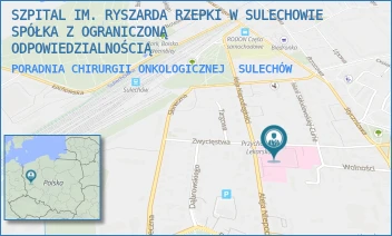 PORADNIA CHIRURGII ONKOLOGICZNEJ - SZPITAL IM. RYSZARDA RZEPKI W SULECHOWIE SPÓŁKA Z OGRANICZONĄ ODPOWIEDZIALNOŚCIĄ - UL. ZWYCIĘSTWA 1,  SULECHÓW