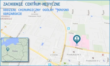 ODDZIAŁ CHIRURGICZNY OGÓLNY - ZACHODNIE CENTRUM MEDYCZNE SPÓŁKA Z OGRANICZONĄ ODPOWIEDZIALNOŚCIĄ - UL. PIASTÓW 3,  KROSNO ODRZAŃSKIE