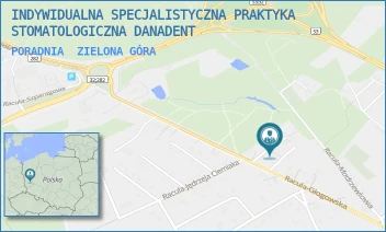 PORADNIA - INDYWIDUALNA SPECJALISTYCZNA PRAKTYKA STOMATOLOGICZNA DANADENT - UL. RACULA-GŁOGOWSKA 13A,  ZIELONA GÓRA