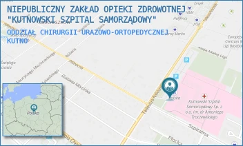 ODDZIAŁ CHIRURGII URAZOWO-ORTOPEDYCZNEJ - NIEPUBLICZNY ZAKŁAD OPIEKI ZDROWOTNEJ "KUTNOWSKI SZPITAL SAMORZĄDOWY" - UL. KOŚCIUSZKI 52,  KUTNO