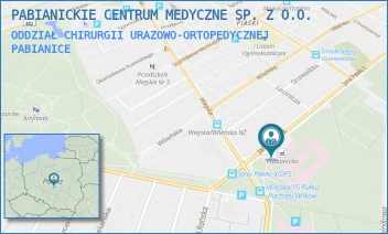 ODDZIAŁ CHIRURGII URAZOWO-ORTOPEDYCZNEJ - PABIANICKIE CENTRUM MEDYCZNE SP. Z O.O. - UL. JANA PAWŁA II 68,  PABIANICE