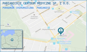 PORADNIA CHIRURGICZNA - PABIANICKIE CENTRUM MEDYCZNE SP. Z O.O. - UL. JANA PAWŁA II 68,  PABIANICE