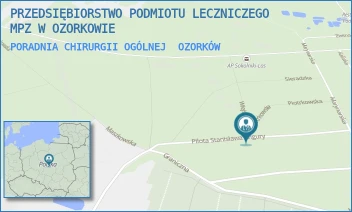 PORADNIA CHIRURGII OGÓLNEJ - PRZEDSIĘBIORSTWO PODMIOTU LECZNICZEGO MPZ W OZORKOWIE - UL. PILOTA STANISŁAWA WIGURY 1,  OZORKÓW