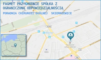 PORADNIA CHIRURGII OGÓLNEJ - FAGMET PRZYCHODNIE SPÓŁKA Z OGRANICZONĄ ODPOWIEDZIALNOŚCIĄ - UL. JANA III SOBIESKIEGO 29,  SKIERNIEWICE