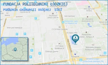 PORADNIA CHIRURGII OGÓLNEJ - FUNDACJA POLITECHNIKI ŁÓDZKIEJ - UL. ALEJE POLITECHNIKI 10,  ŁÓDŹ