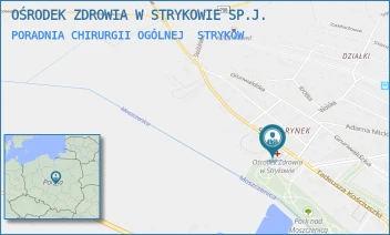 PORADNIA CHIRURGII OGÓLNEJ - OŚRODEK ZDROWIA W STRYKOWIE SP.J. - UL. TADEUSZA KOŚCIUSZKI 29,  STRYKÓW