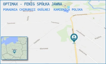 PORADNIA CHIRURGII OGÓLNEJ - OPTIMAX - FENIG SPÓŁKA JAWNA - UL. UL. KONOPNICKIEJ 370,  KAMIENICA POLSKA
