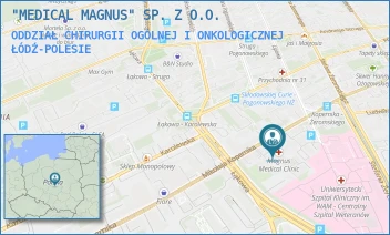 ODDZIAŁ CHIRURGII OGÓLNEJ I ONKOLOGICZNEJ - "MEDICAL MAGNUS" SP. Z O.O. - UL. MIKOŁAJA KOPERNIKA 38,  ŁÓDŹ-POLESIE