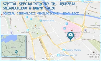 ODDZIAŁ GINEKOLOGII ONKOLOGICZNEJ - SZPITAL SPECJALISTYCZNY IM. JĘDRZEJA ŚNIADECKIEGO W NOWYM SĄCZU - MŁYŃSKA 5,  NOWY SĄCZ