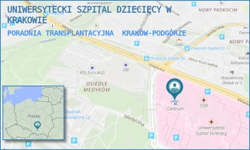 PORADNIA TRANSPLANTACYJNA - UNIWERSYTECKI SZPITAL DZIECIĘCY W KRAKOWIE - UL. WIELICKA 265,  KRAKÓW-PODGÓRZE