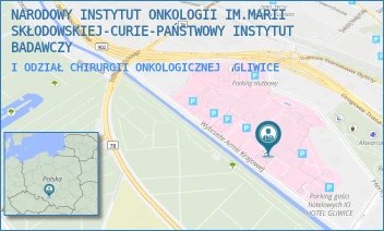 I ODZIAŁ CHIRURGII ONKOLOGICZNEJ - NARODOWY INSTYTUT ONKOLOGII IM.MARII SKŁODOWSKIEJ-CURIE-PAŃSTWOWY INSTYTUT BADAWCZY - UL. WYBRZEŻE ARMII KRAJOWEJ 15,  GLIWICE