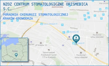 PORADNIA CHIRURGII STOMATOLOGICZNEJ - NZOZ CENTRUM STOMATOLOGICZNE ORISMEDICA S.C. - UL. OS. W.A. MOZARTA 6/12,  KRAKÓW-KROWODRZA