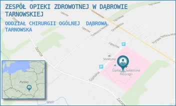 ODDZIAŁ CHIRURGII OGÓLNEJ - ZESPÓŁ OPIEKI ZDROWOTNEJ W DĄBROWIE TARNOWSKIEJ - UL. SZPITALNA 1,  DĄBROWA TARNOWSKA