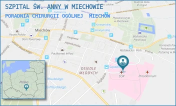 PORADNIA CHIRURGII OGÓLNEJ - SZPITAL ŚW. ANNY W MIECHOWIE - UL. SZPITALNA 3,  MIECHÓW