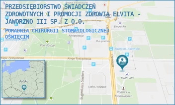 PORADNIA CHIRURGII STOMATOLOGICZNEJ - PRZEDSIĘBIORSTWO ŚWIADCZEŃ ZDROWOTNYCH I PROMOCJI ZDROWIA ELVITA - JAWORZNO III SP. Z O.O. - UL. CHEMIKÓW 5,  OŚWIĘCIM